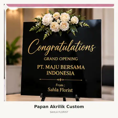 Papan Bunga Akrilik Konawe